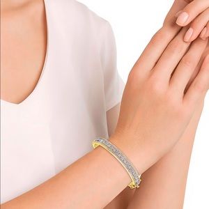 14k Gold Greek Key Design Bangle Bracelet